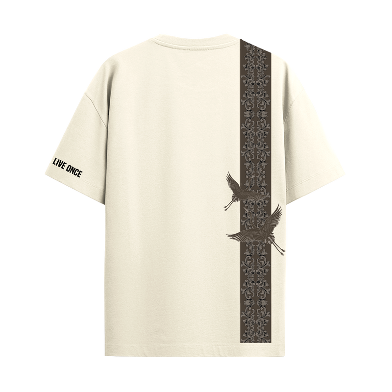 VULTURE OFF WHITE OVERSIZED T-SHIRT