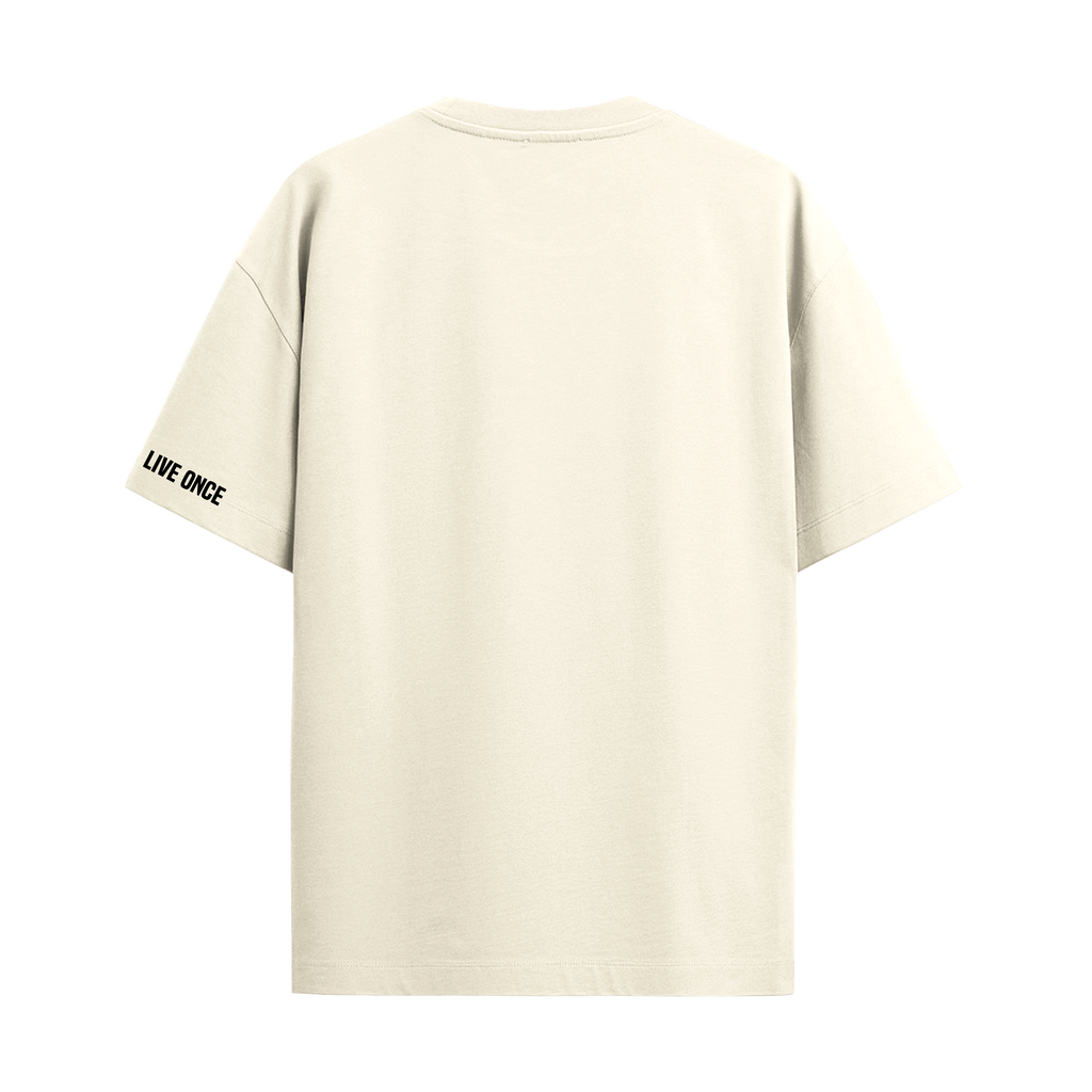 AURA OFF WHITE OVERSIZED T-SHIRT