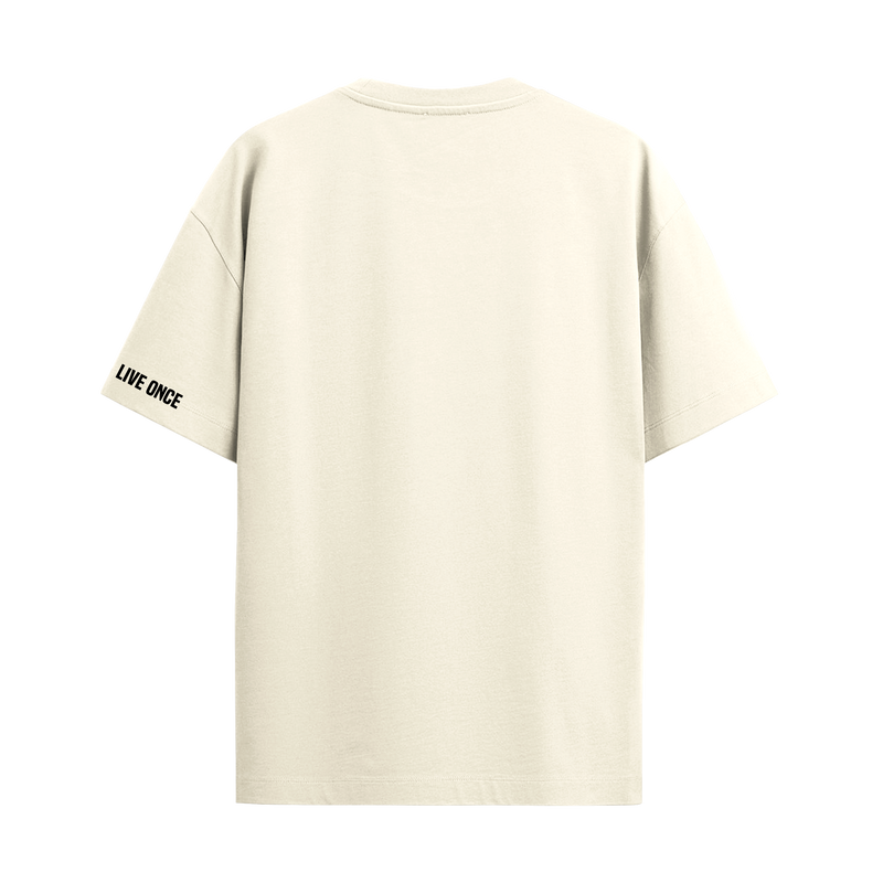 AURA OFF WHITE OVERSIZED T-SHIRT