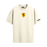 FERRARI OFF-WHITE OVERSIZED T-SHIRT