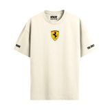 FERRARI OFF-WHITE OVERSIZED T-SHIRT