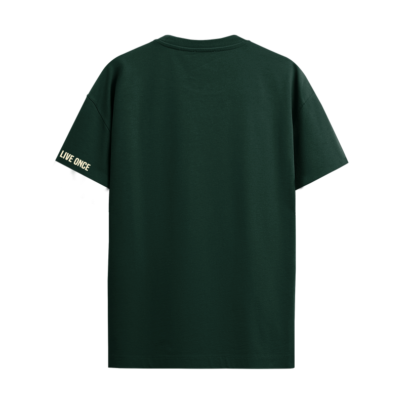 WE DON'T PLAY BOTTLE GREEN REGULAR FIT T-SHIRT