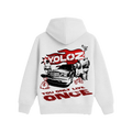 Gangster White Oversized Hoodie