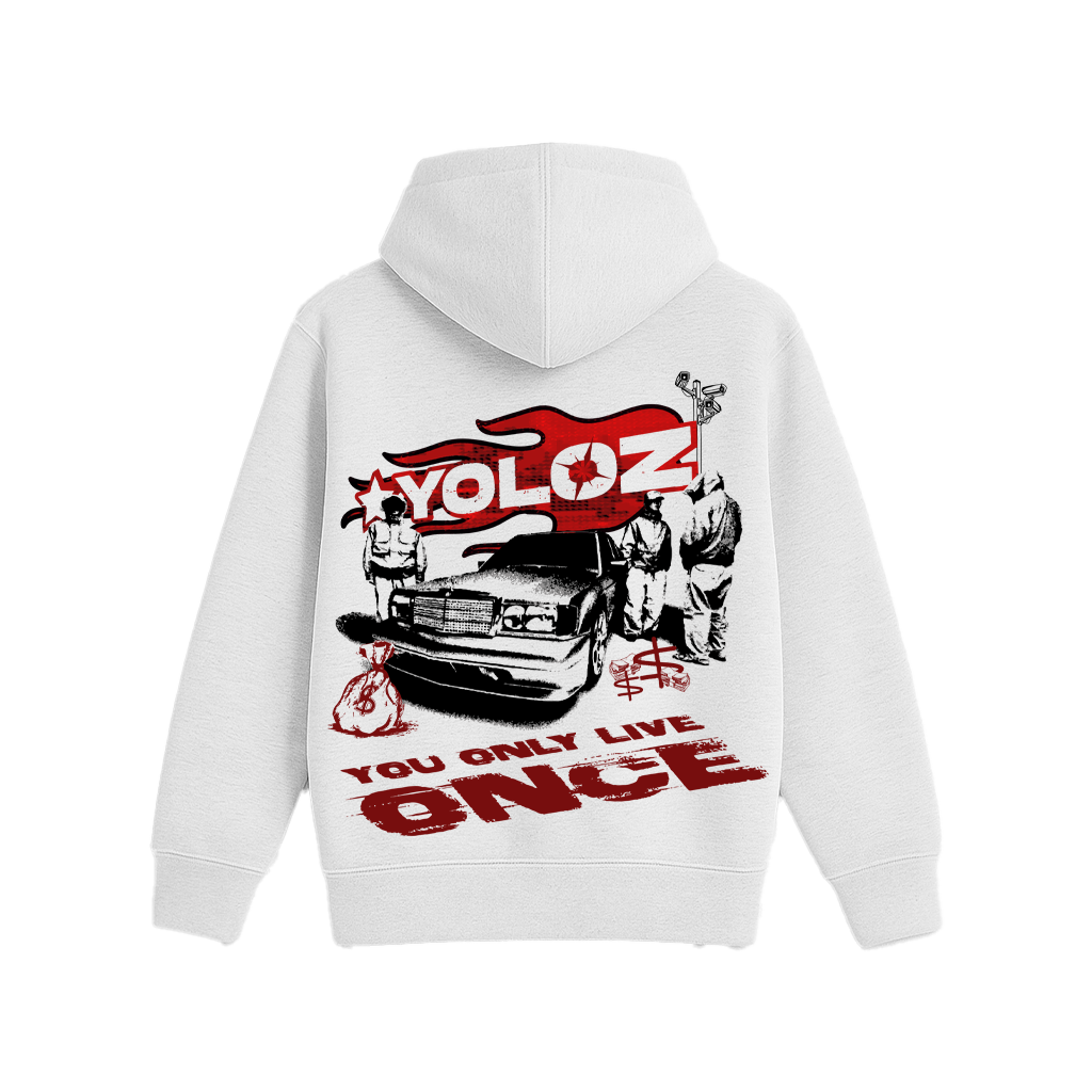 Gangster Off White Oversized Hoodie
