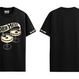 HOT MESS BLACK REGULAR FIT T-SHIRT