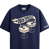 HOT MESS NAVY BLUE OVERSIZED T-SHIRT