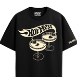 HOT MESS BLACK OVERSIZED T-SHIRT
