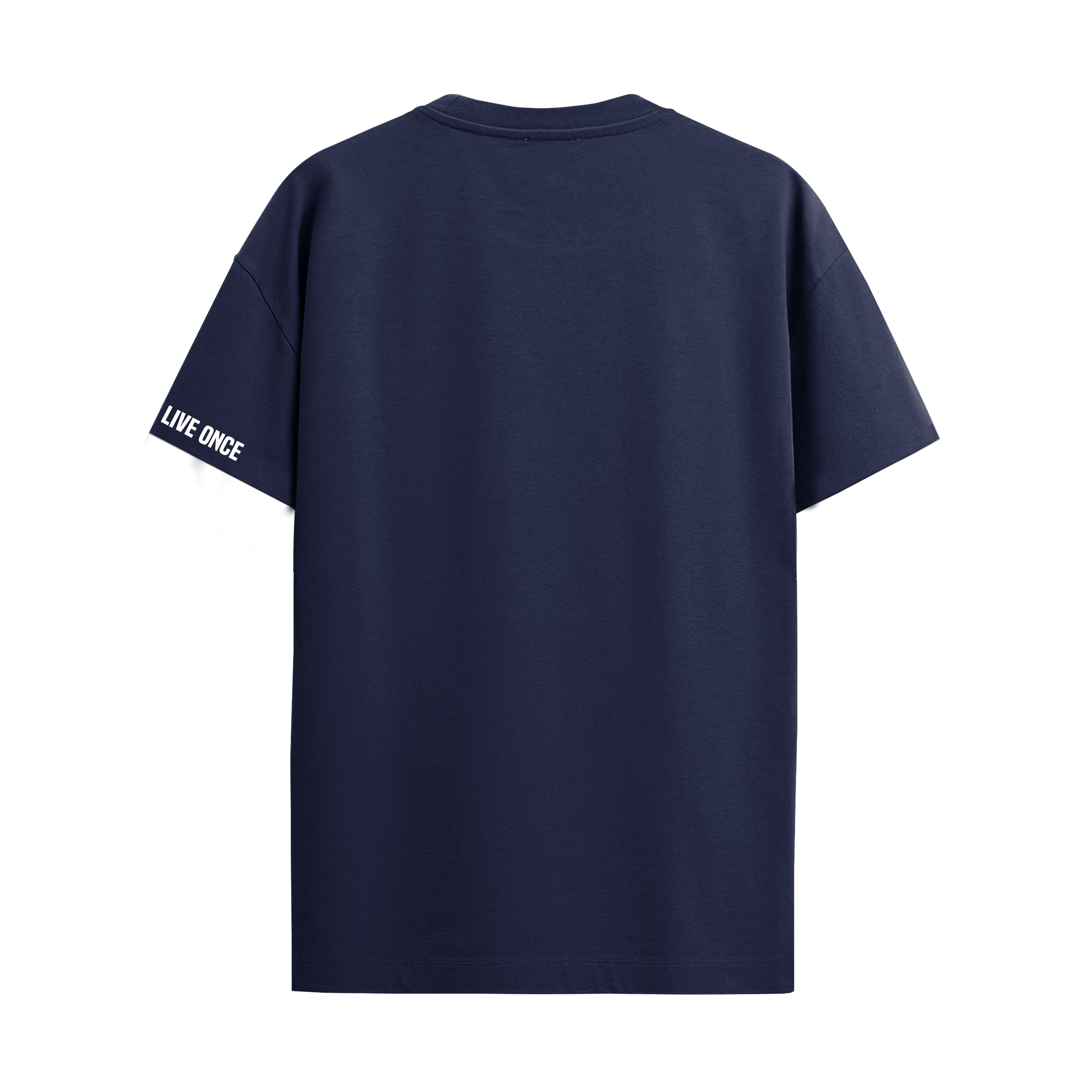 AURA NAVY BLUE REGULAR FIT T-SHIRT