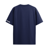 AURA NAVY BLUE OVERSIZED T-SHIRT