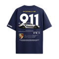 PORSCHE NAVY BLUE OVERSIZED T-SHIRT