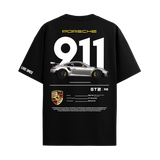 PORSCHE BLACK OVERSIZED T-SHIRT