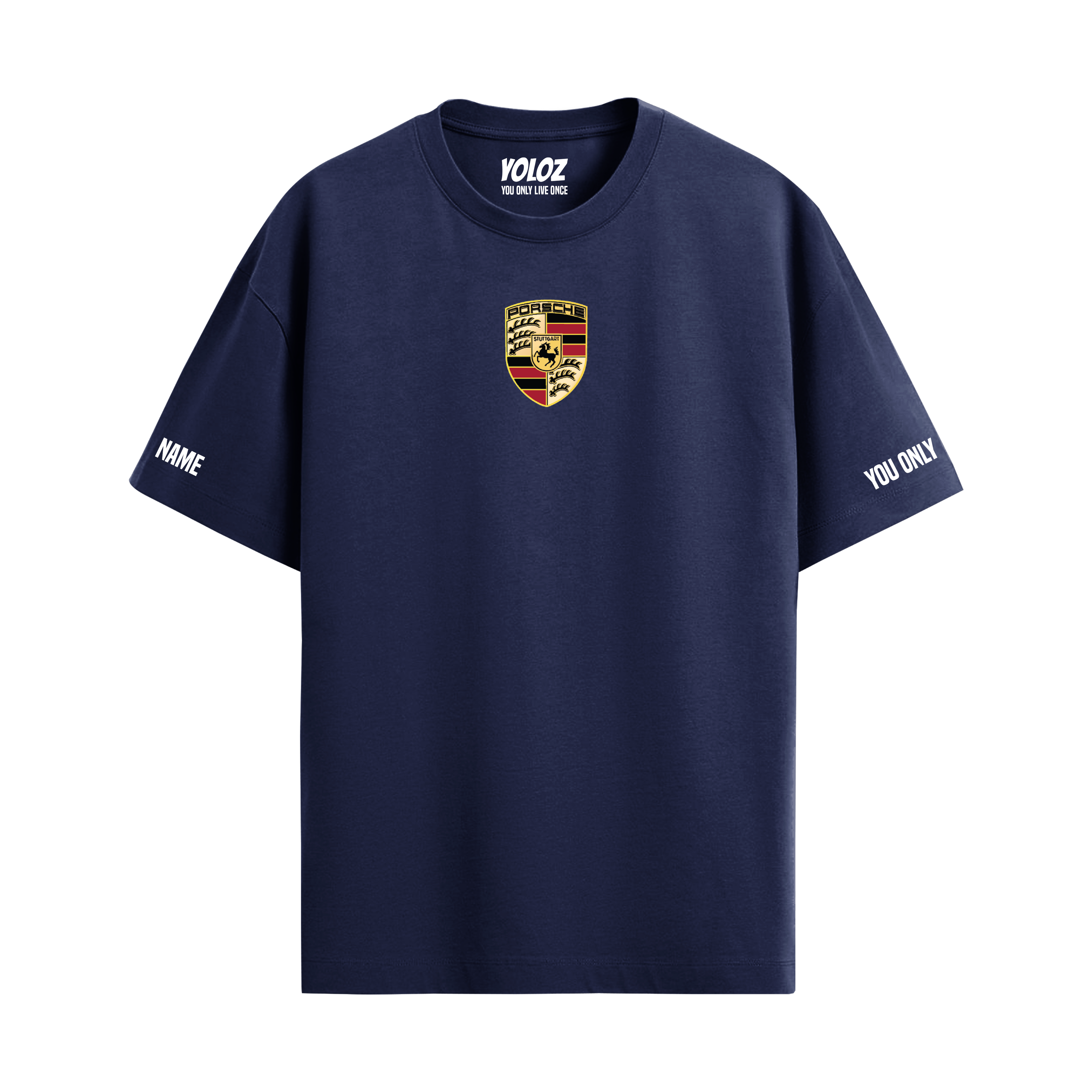 PORSCHE NAVY BLUE OVERSIZED T-SHIRT