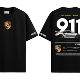 PORSCHE BLACK OVERSIZED T-SHIRT