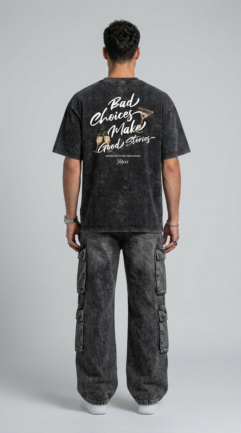 GOOD STORIES ACID WASH T-SHIRT