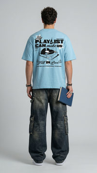 Fall In Love Sky Blue T-Shirt