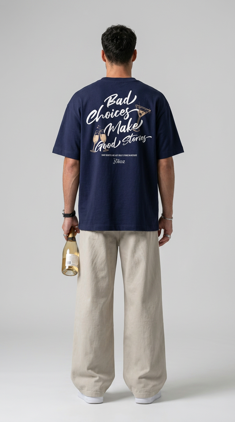 GOOD STORIES NAVY BLUE T-SHIRT