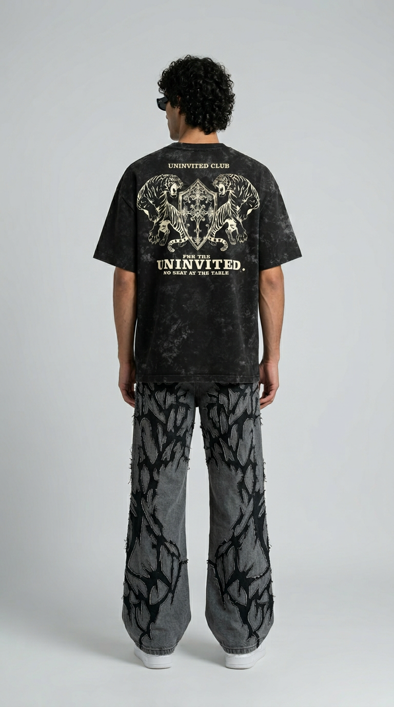 Uninvited Club Acid Wash T-Shirt