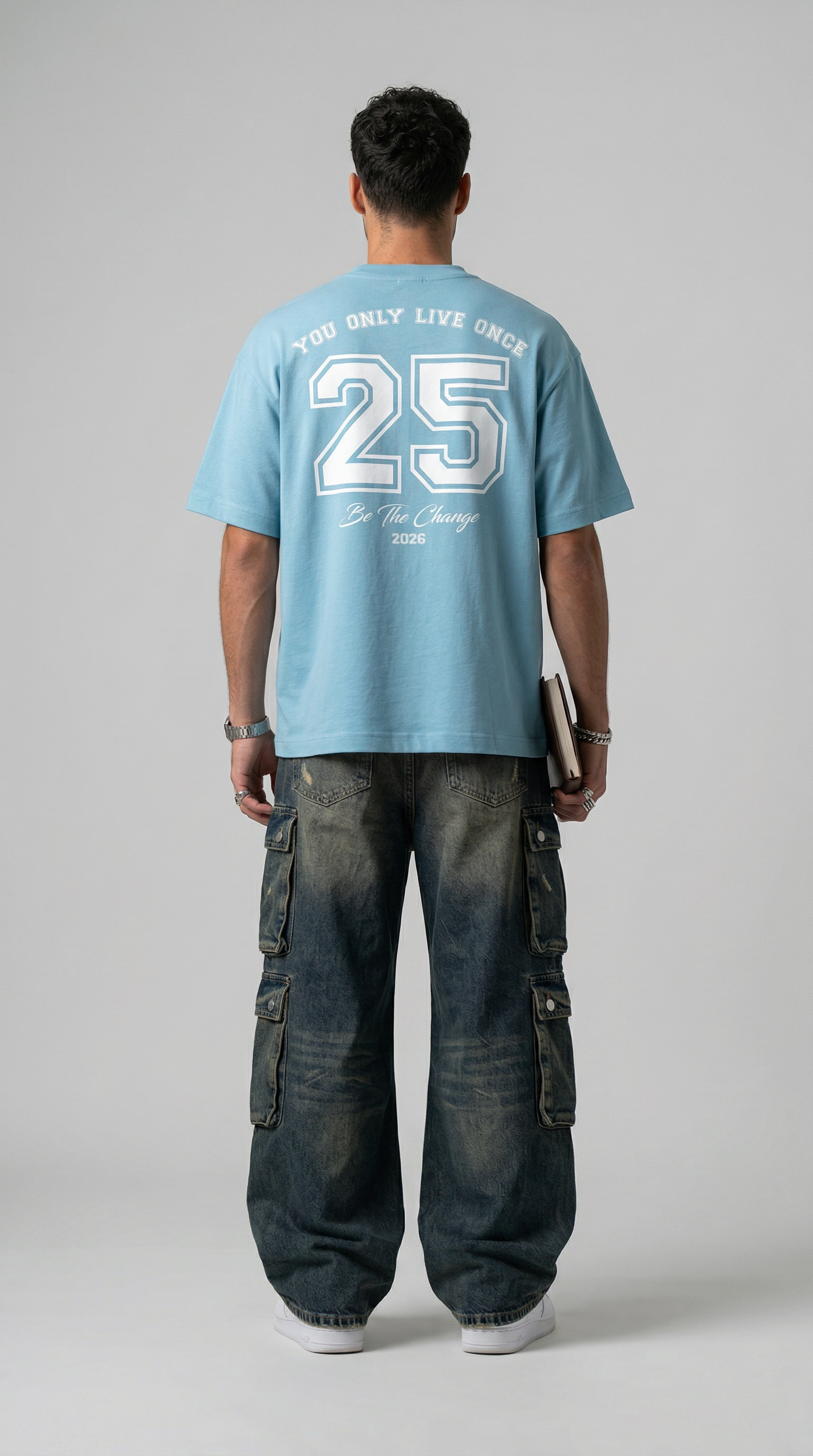 Be The Change Sky Blue T-Shirt