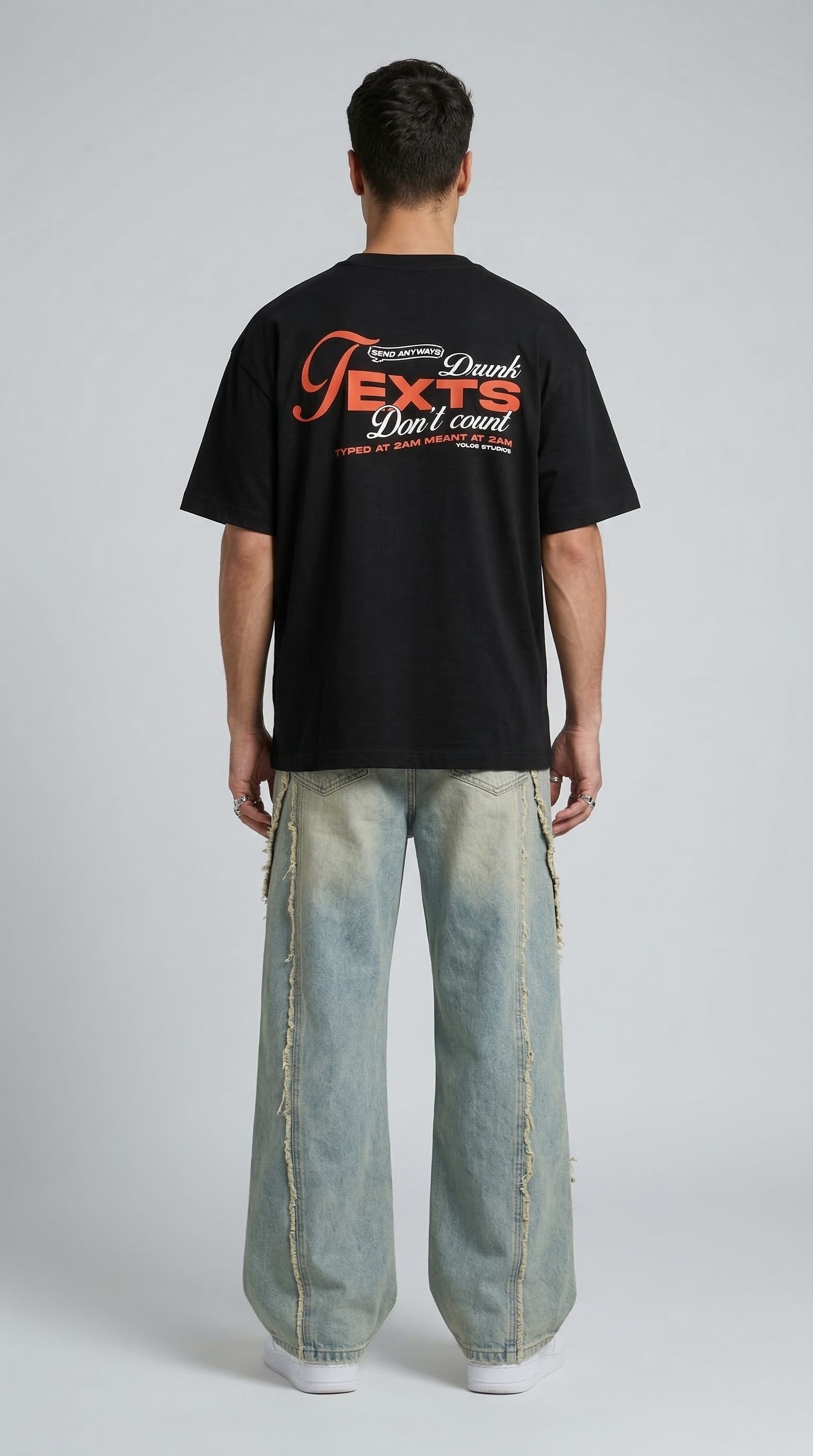 Drunk Texts Don't Count Black T-Shirt