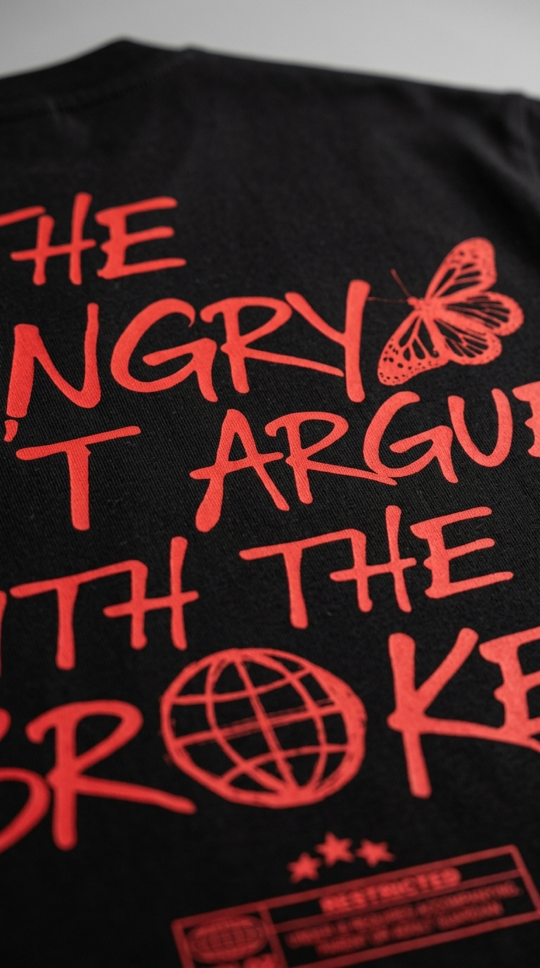 No Arguments Black T-Shirt