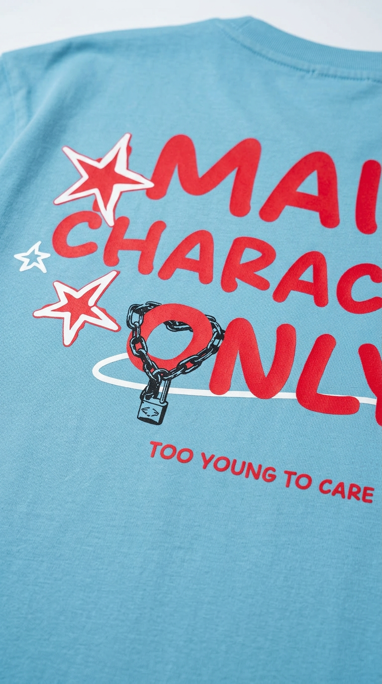 Main Character Only Sky Blue T-Shirt