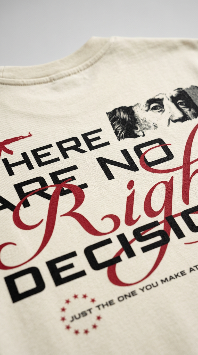 No Right Decisions Off White T-Shirt