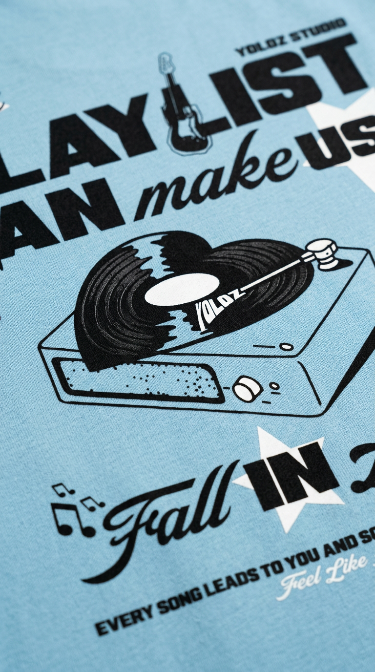 Fall In Love Sky Blue T-Shirt