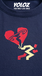 Kisses First Navy Blue T-Shirt