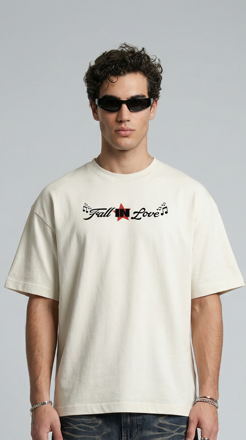 Fall In Love Off White T-Shirt