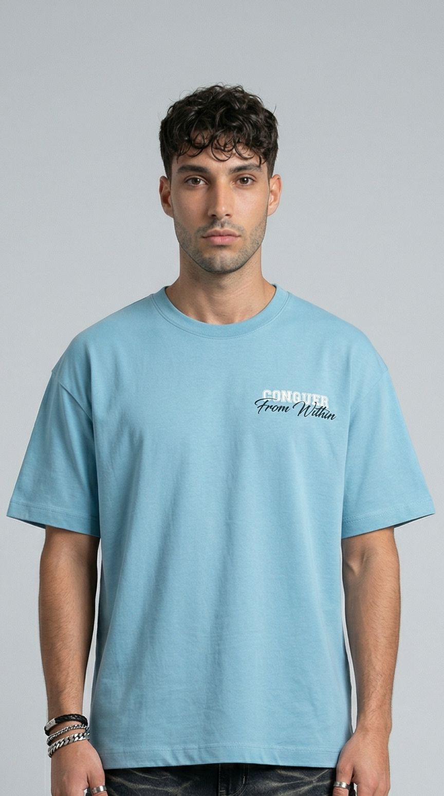 Be The Change Sky Blue T-Shirt