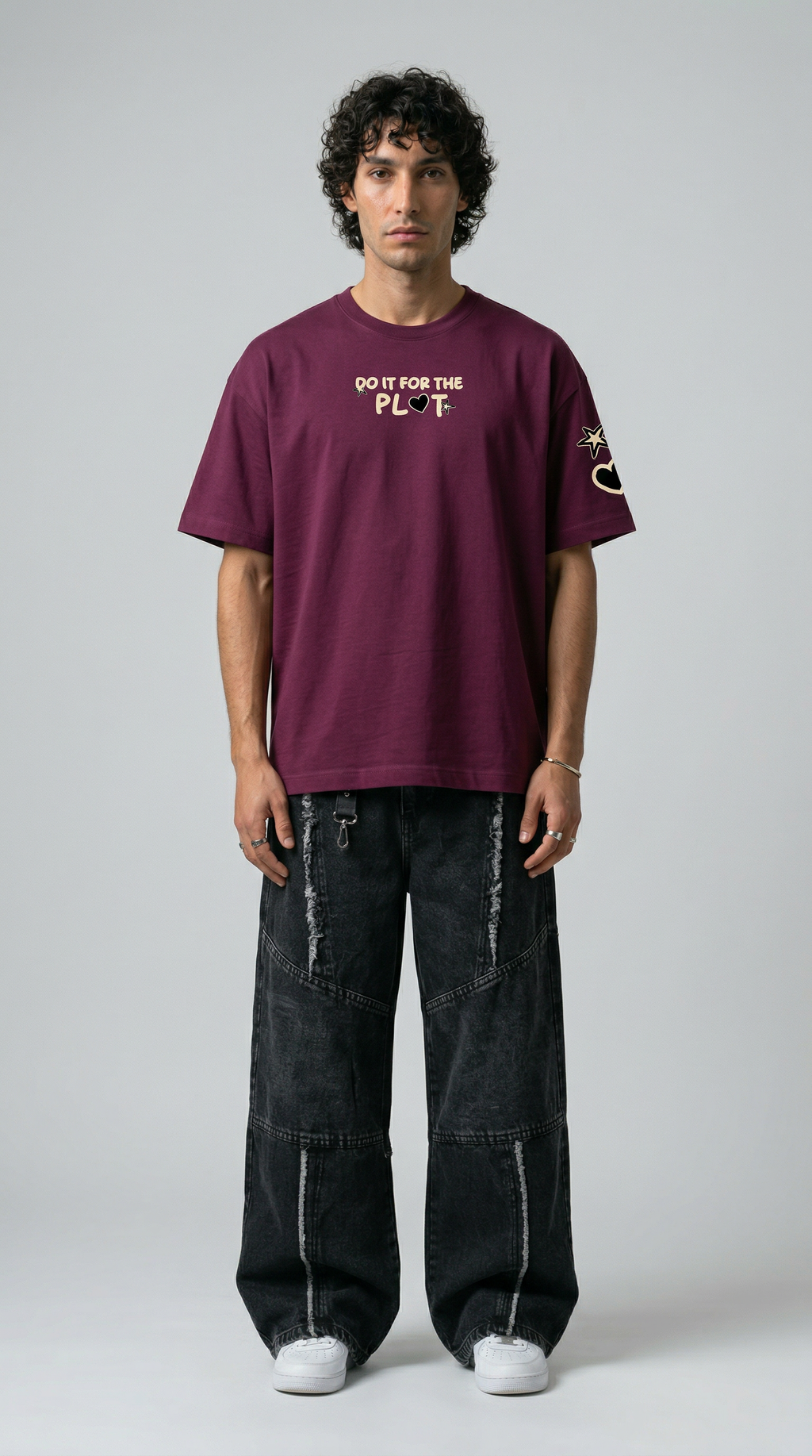 Main Character Only Maroon T-Shirt