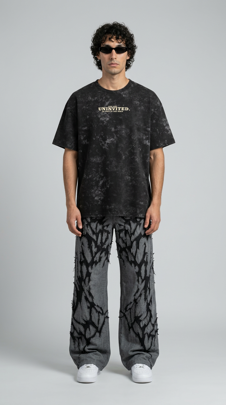 Uninvited Club Acid Wash T-Shirt