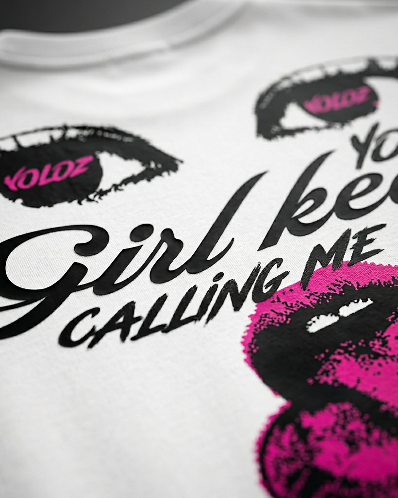 Girl Keep Calling Me White T-Shirt