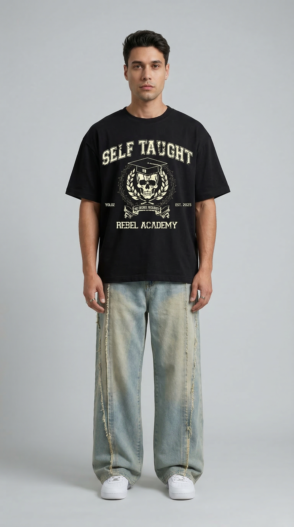 Self Taught Black T-Shirt