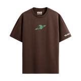 SATURN BROWN OVERSIZED T-SHIRT