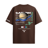 SATURN BROWN OVERSIZED T-SHIRT