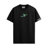 SATURN BLACK REGULAR FIT T-SHIRT
