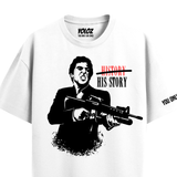 HIS STORY WHITE OVERSIZED T-SHIRT