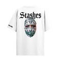 STASHES WHITE OVERSIZED T-SHIRT