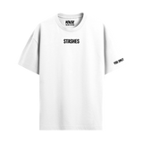 STASHES WHITE OVERSIZED T-SHIRT