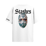 STASHES WHITE OVERSIZED T-SHIRT