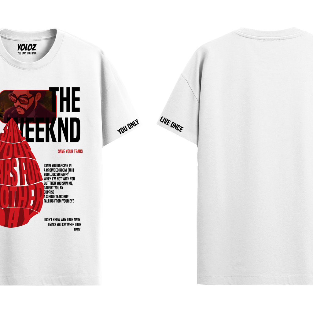 THE WEEKND WHITE REGULAR FIT T-SHIRT