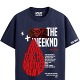 THE WEEKND NAVY BLUE REGULAR FIT T-SHIRT