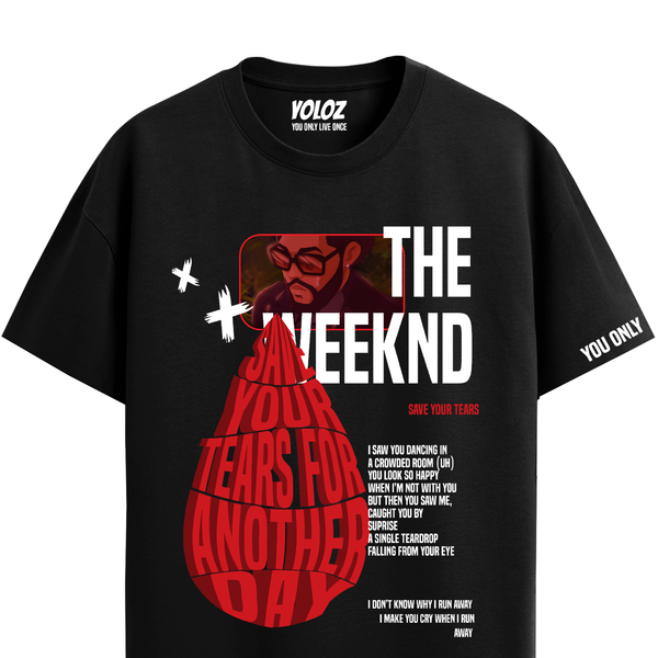THE WEEKND BLACK REGULAR FIT T-SHIRT