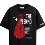 THE WEEKND BLACK OVERSIZED T-SHIRT
