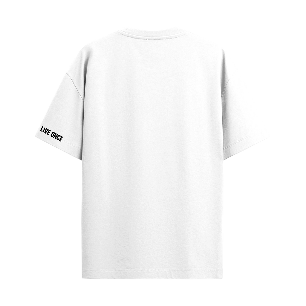AURA WHITE OVERSIZED T-SHIRT