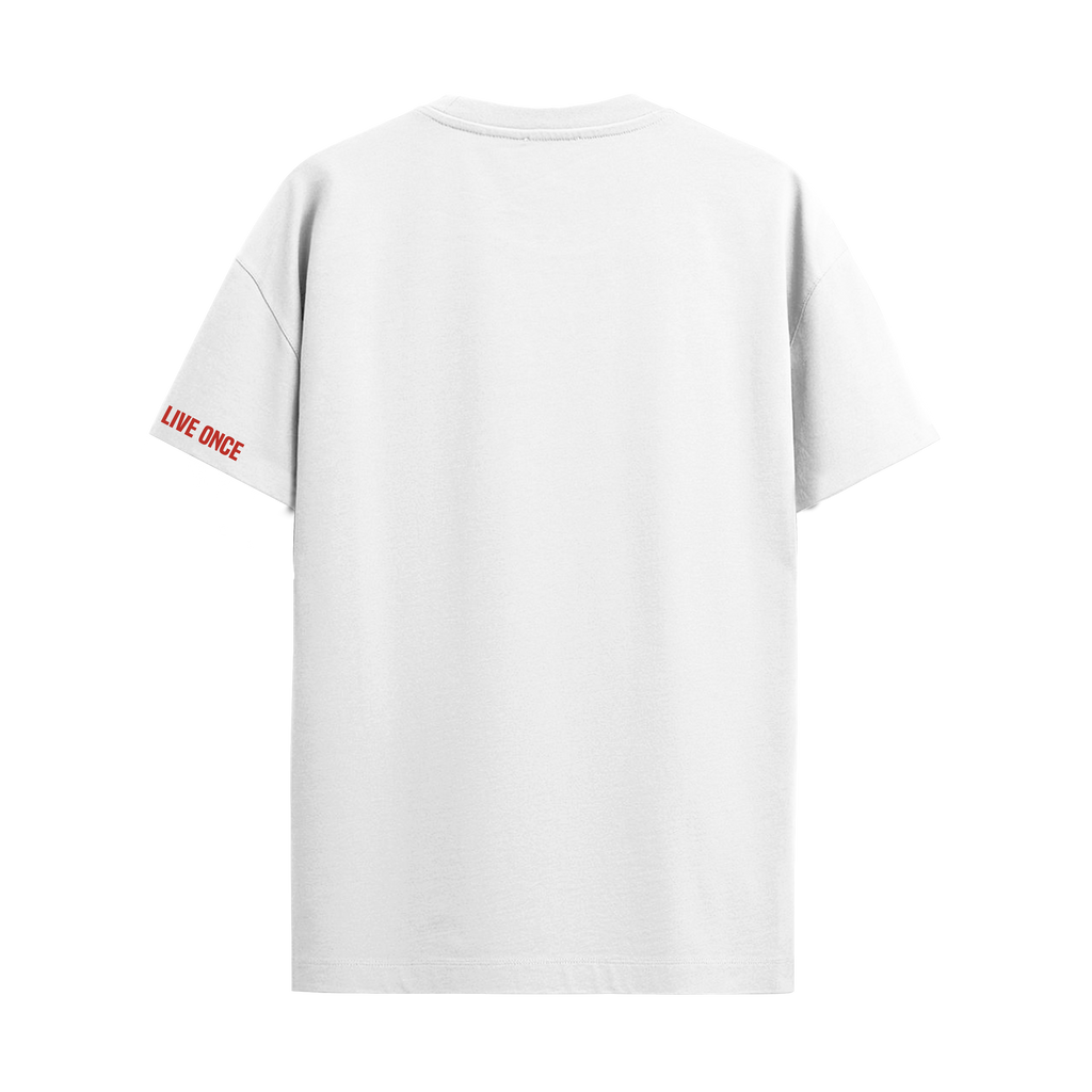 HOT MESS WHITE REGULAR FIT T-SHIRT